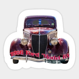 1936 Ford Deluxe Model 68 5 Window Coupe Sticker
